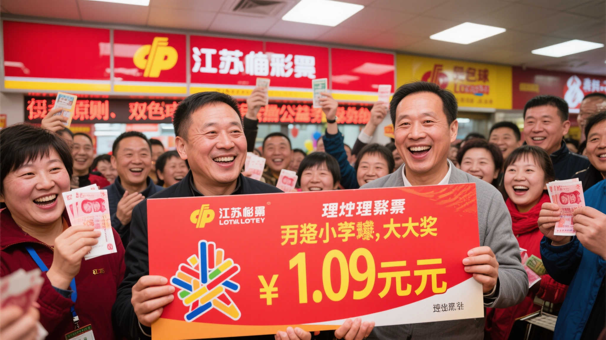 江苏福彩：双色球1.09亿大奖得主现身，纳税超2197万